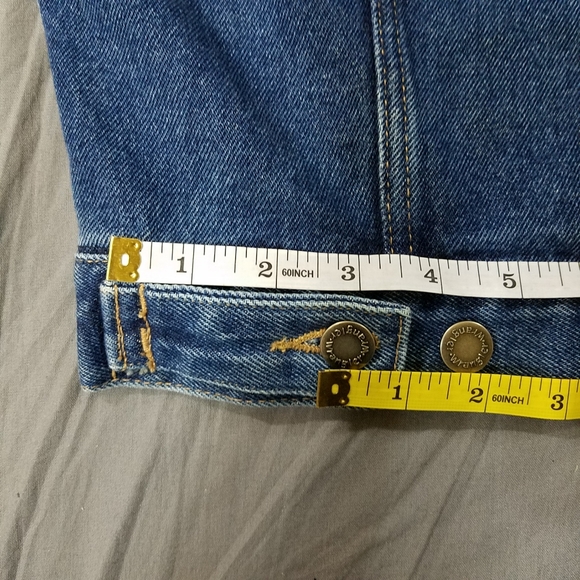 Wrangler jean jacket Hero Vintage S chest 44 blue denim trucker jacket mens - Picture 11 of 15